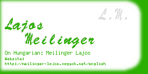 lajos meilinger business card